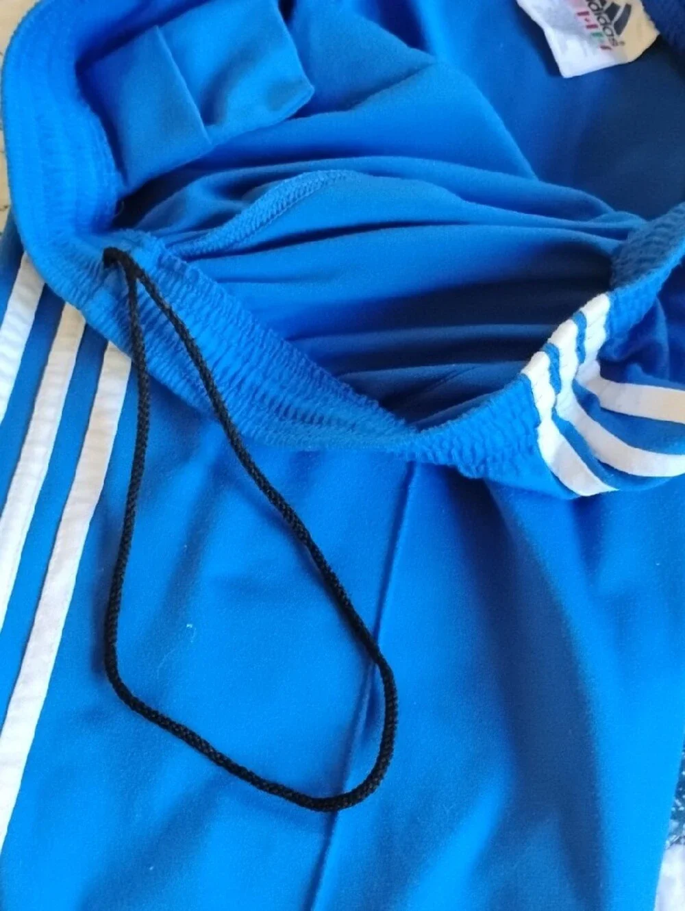 Vintage late 90's adidas Royal Blue Joggers with White Three-Stripes